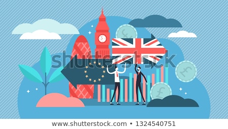 Stock fotó: Illustration For Brexit - Great Britain Leaving The Eu Vector