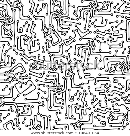 Foto stock: Seamless Motherboard Pattern