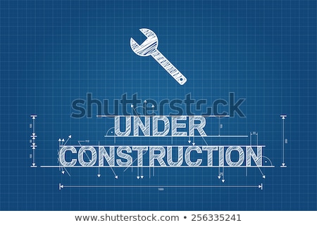 Stock fotó: Abstract Under Construction Background