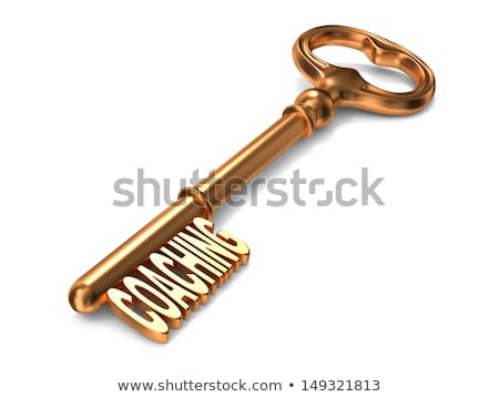 Stock photo: Coaching - Golden Key