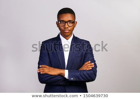 Stock photo: Attractive Afro American Business Man Posing In Studio