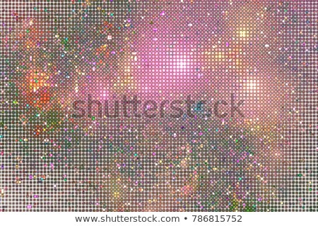 Foto stock: 3d Abstract Tiled Mosaic Background In Beige Blue Yellow