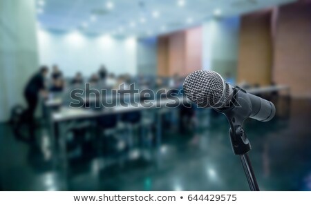 Stock foto: Microphone At Seminar Hall