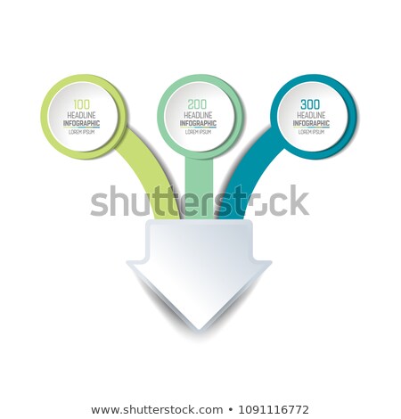 Stock photo: Conversions On Blue Direction Arrow