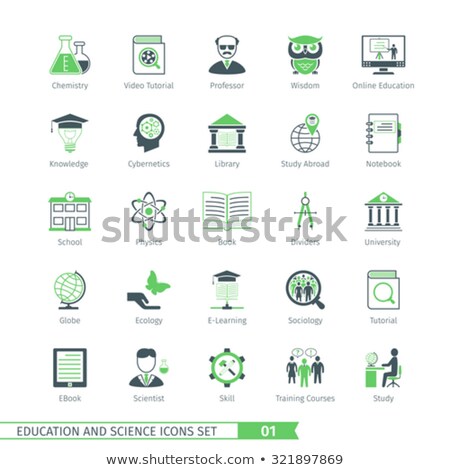 Foto stock: Science Icons Set 01