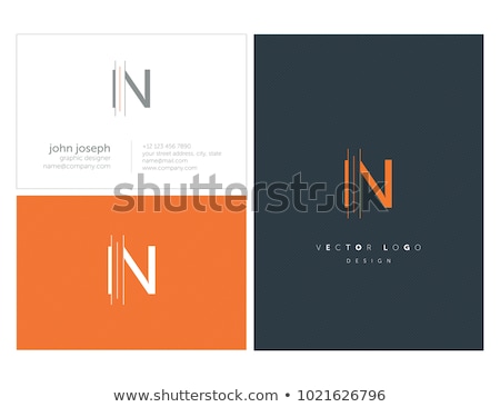 Сток-фото: Business Corporate Letter N Logo Design Vector Colorful Letter