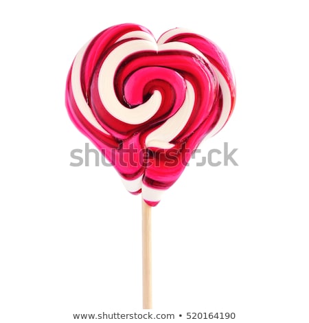 Foto stock: Circle Of Hearts With Colorful Heart Shaped Candies Isolated On