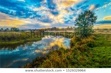 Foto stock: ío · al · atardecer