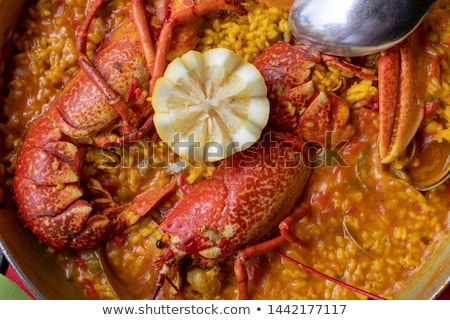 Foto stock: Rice With Lobster