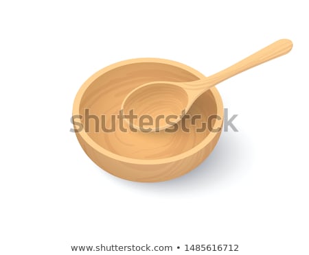 Foto d'archivio: Empty Spoon With Wooden Handle