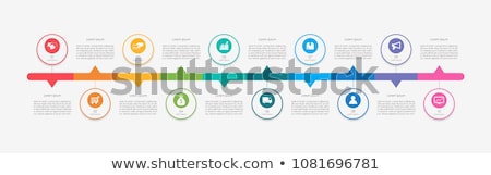 Stockfoto: Vector Infographic Timeline Template