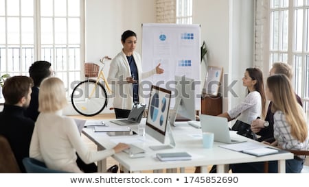 Stock photo: Hindu Businessman With Growth Graph