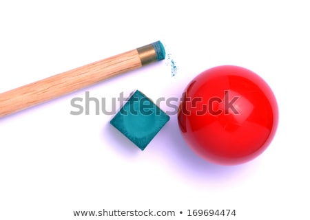 Zdjęcia stock: Ball With Cue And Chalk