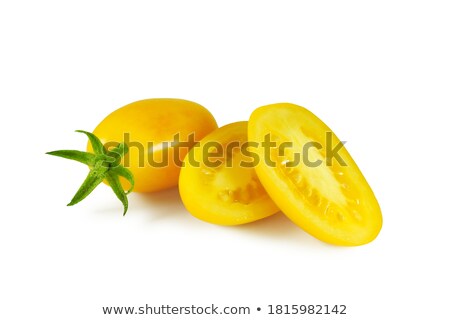 Stock fotó: Halved Oval Tomatoes