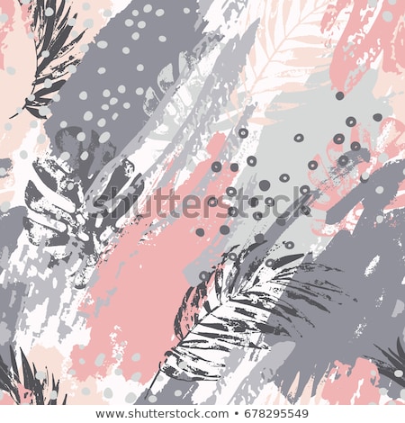 ストックフォト: Pink Painted Textured Abstract Background With Brush Strokes In Gray And Black Shades