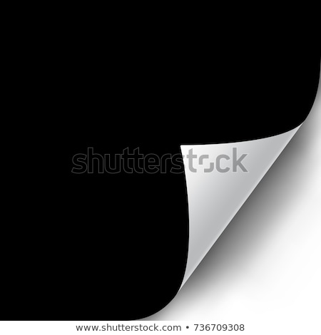 Foto stock: Black Page Sticker