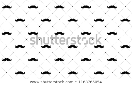 Stock foto: Beard And Mustache Seamless Pattern Vector