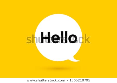 Stock fotó: Hello