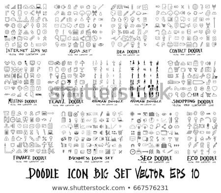 Zdjęcia stock: Set Of Ecology Hand Drawn Icons