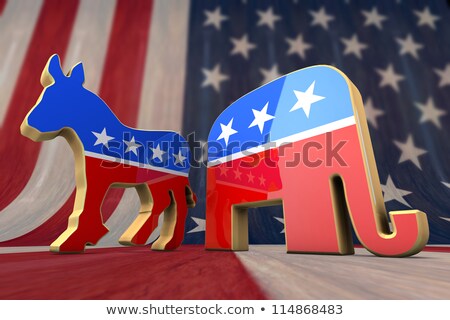 Foto stock: Election Of Democrats And Republicans