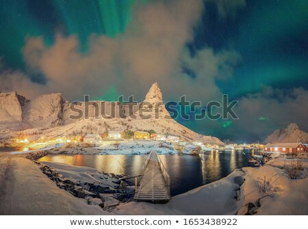 Foto d'archivio: Lofoten At Night