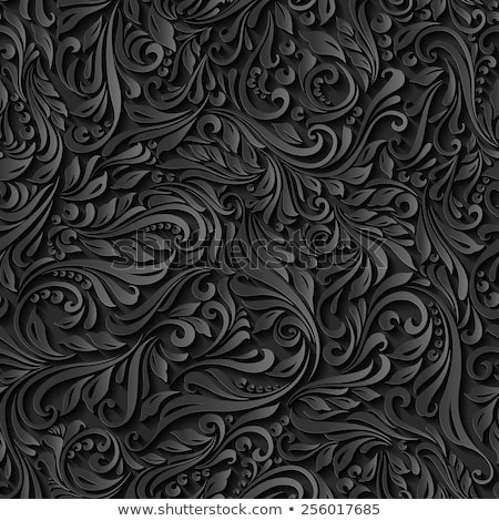 Stock photo: Abstract Black Floral