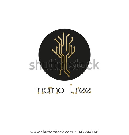 Foto stock: Business Corporate Atom Nuclear Technology Logo Design Template