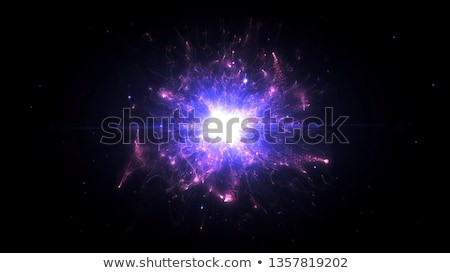 Foto stock: Abstract Energy Power Burst Explosion And Particle On