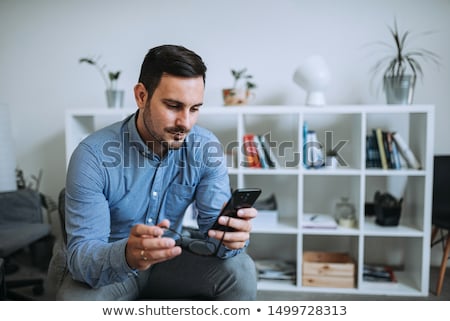 Foto stock: Man With Phone