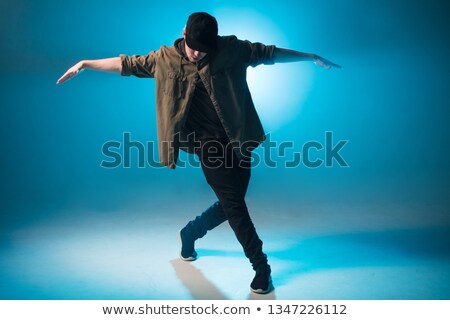 Foto stock: Male Singer Performing During Music Festival