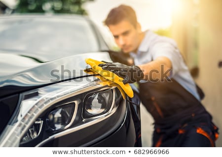 Foto d'archivio: Hand Washing Car