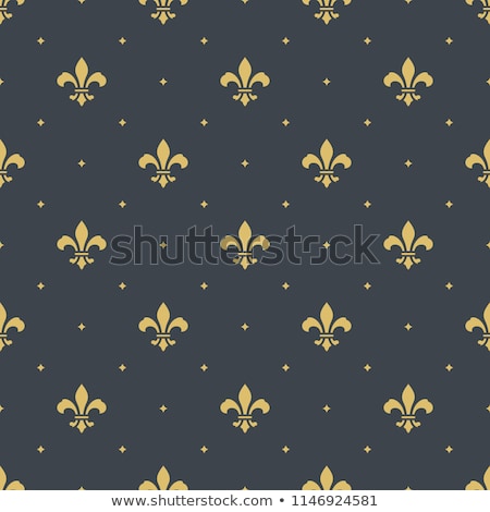 Stock photo: Seamless Vector Pattern With Royal Lily