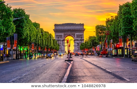 Stock fotó: Famous Arc De Triomphe In Paris France