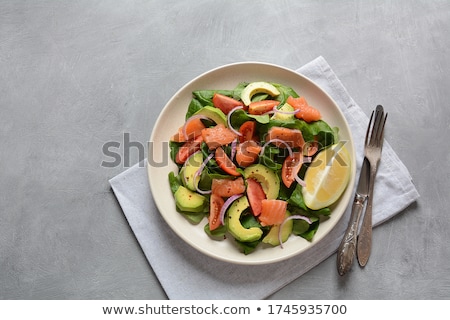 [[stock_photo]]: Salmon And Avocado Salad