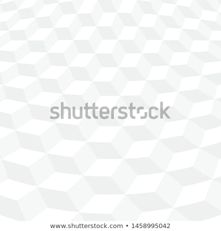 [[stock_photo]]: White Tile Geometric Decorative 3d Texture - Mosaic Cubes Creative Design Vector Distorted Backgrou