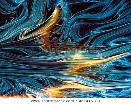 Stockfoto: Abstract Chaotic Background With Curve