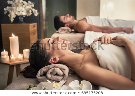 Foto stock: Lying On Spa Bed
