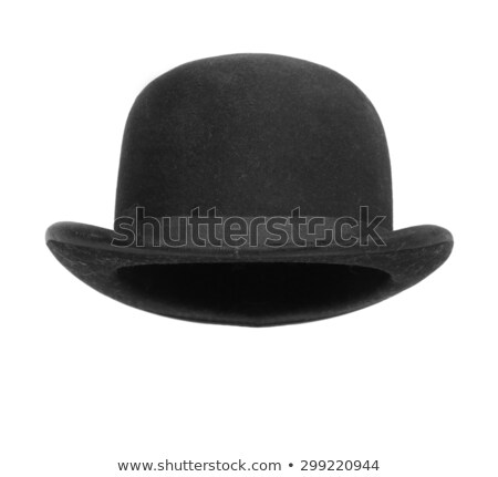 Stok fotoğraf: Vintage Bowler Hat Isolated On White