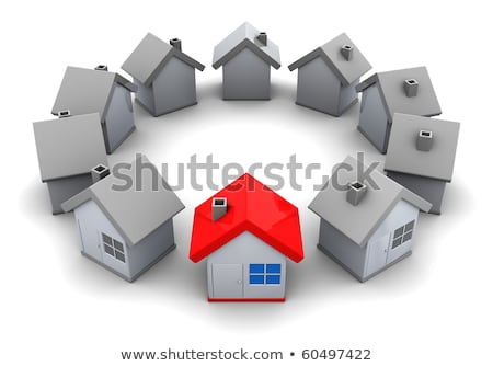 Foto stock: Houses Circlehome Choice Concept