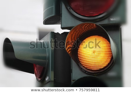ストックフォト: Yellow Traffic Light