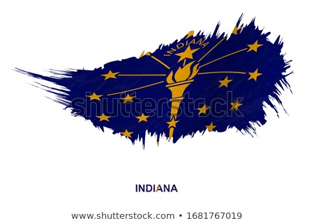 [[stock_photo]]: Waving Indiana Grunge Flag