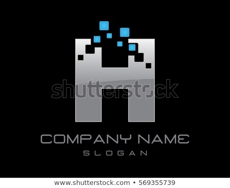 Stock photo: Alphabet Technically Letter H