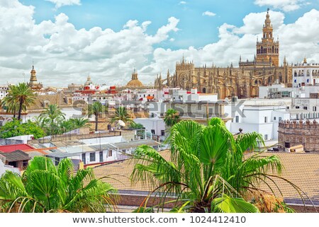 Stockfoto: Andalusia Flag By The Gold Tower