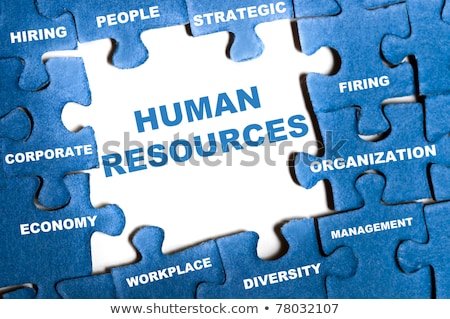 Сток-фото: Puzzle With Word Human Resources