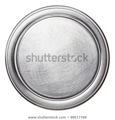 Placă metalică rotundă Imagine de stoc © donatas1205