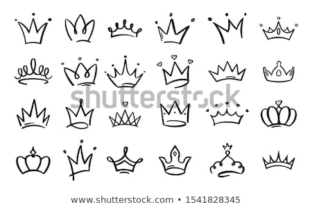 Foto stock: Diamond Hand Drawn Outline Doodle Icon