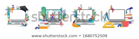 Stockfoto: Consulting Man And Developer Vector Illustration