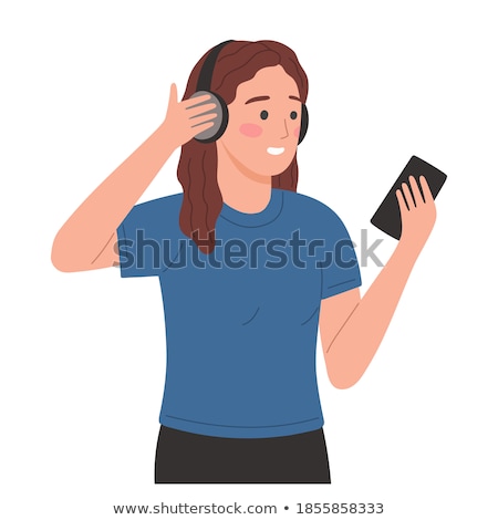 Stock photo: Music Lover Device Wireless Headphones Vector