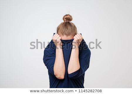 Foto stock: Sad Girl In Sweater