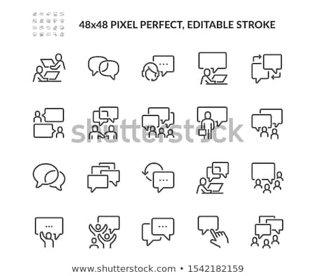 Сток-фото: Forum Icon Set